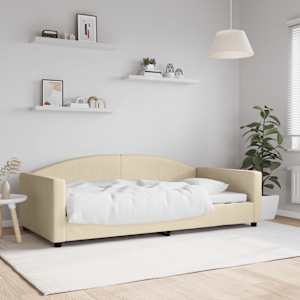 Válenda krémová 100 x 200 cm textil - obrázek 1