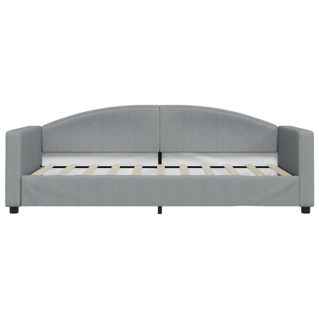 vidaXL Slaapbank 90x190 cm stof lichtgrijs grijs, foto 2