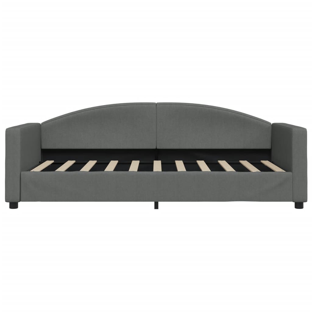 vidaXL Slaapbank 90x190 cm stof donkergrijs afbeelding