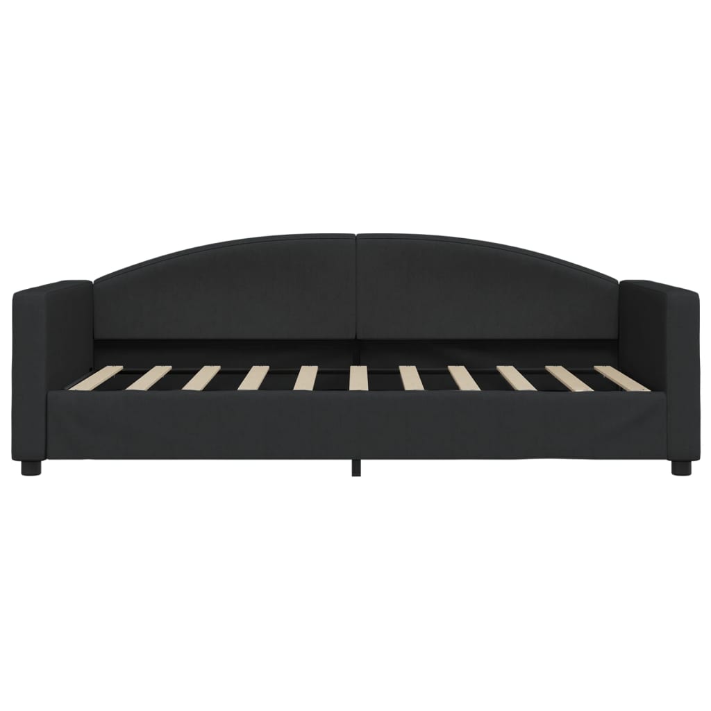 vidaXL Slaapbank 90x190 cm stof zwart afbeelding