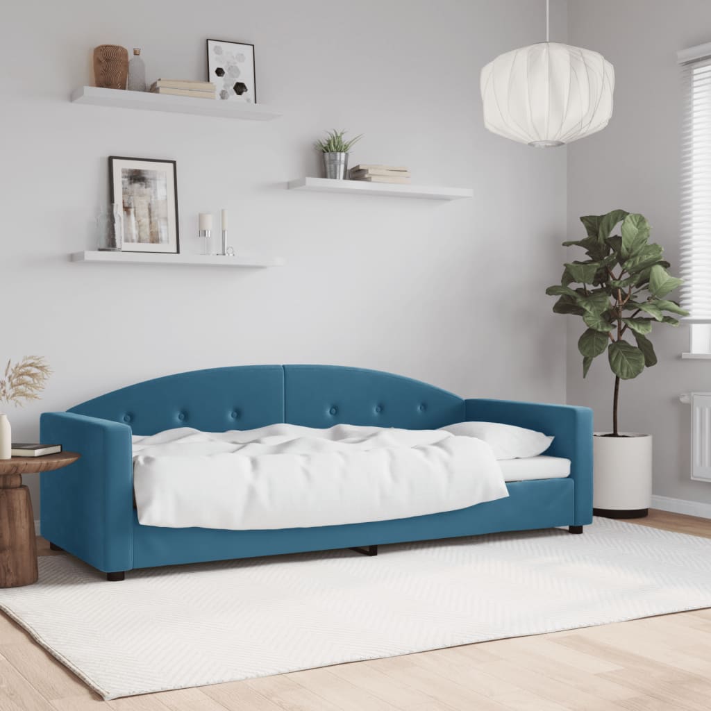 vidaXL daybed 80x200 cm velour blå