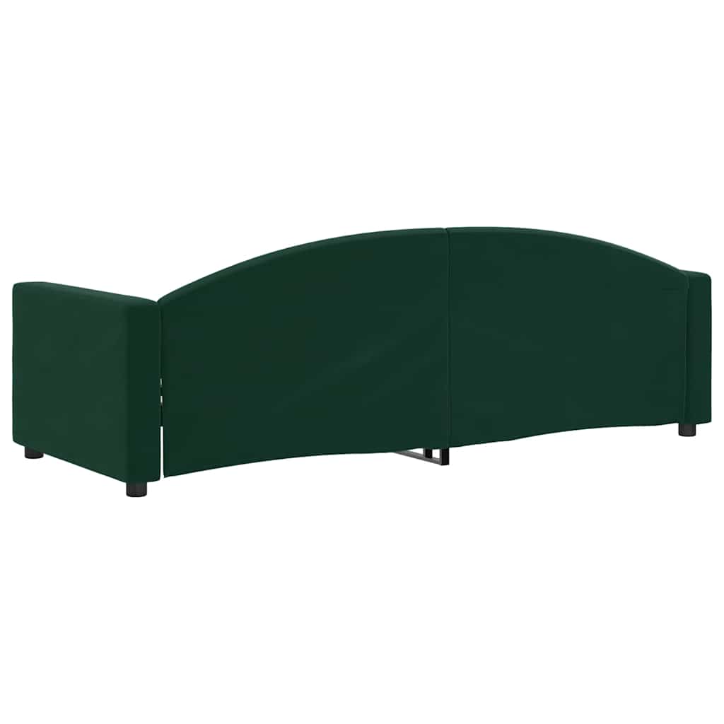 vidaXL Slaapbank 80x200 cm fluweel donkergroen groen, foto 4