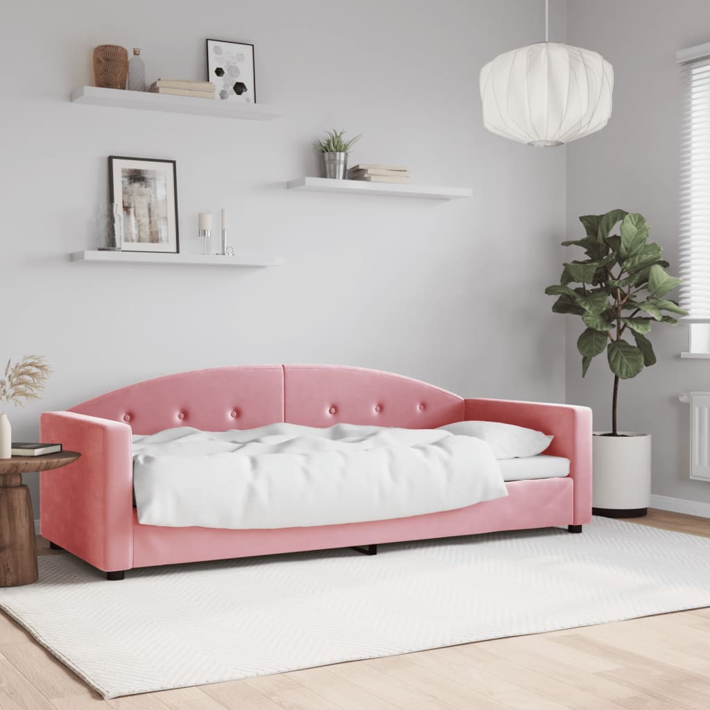 Tagesbett Rosa 80×200 cm Samt