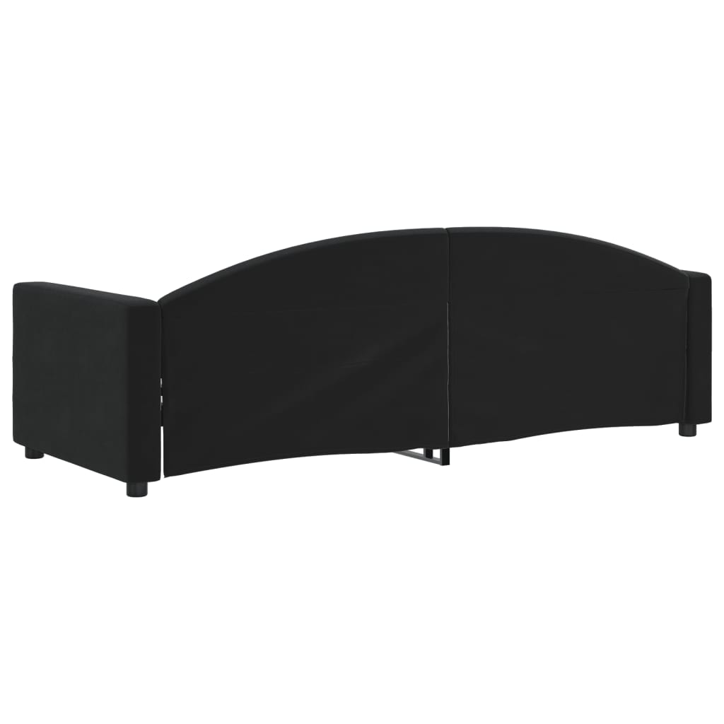 vidaXL Slaapbank 80x200 cm fluweel zwart, foto 4