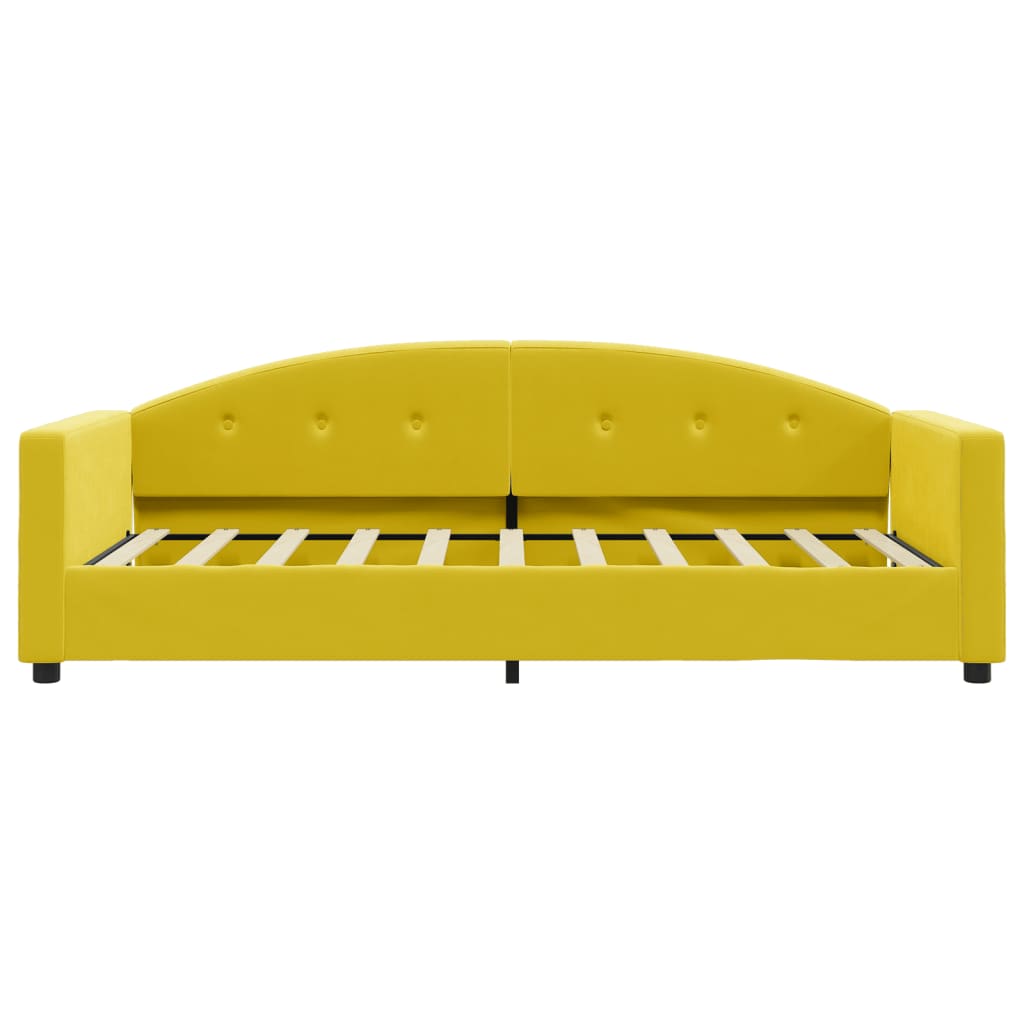 vidaXL Slaapbank 80x200 cm fluweel geel afbeelding