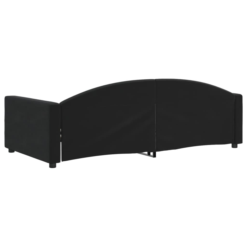 vidaXL Slaapbank 100x200 cm fluweel zwart, foto 4