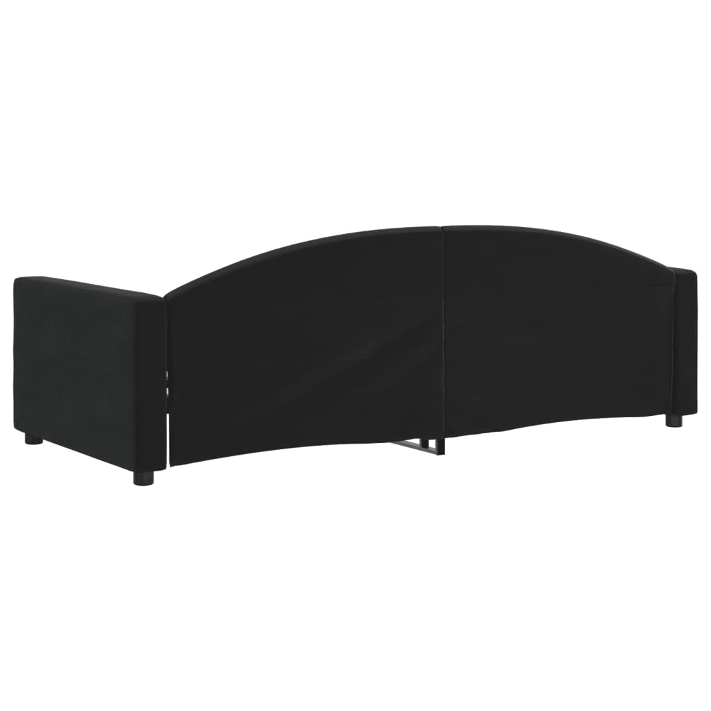 vidaXL Slaapbank 90x190 cm fluweel zwart, foto 4