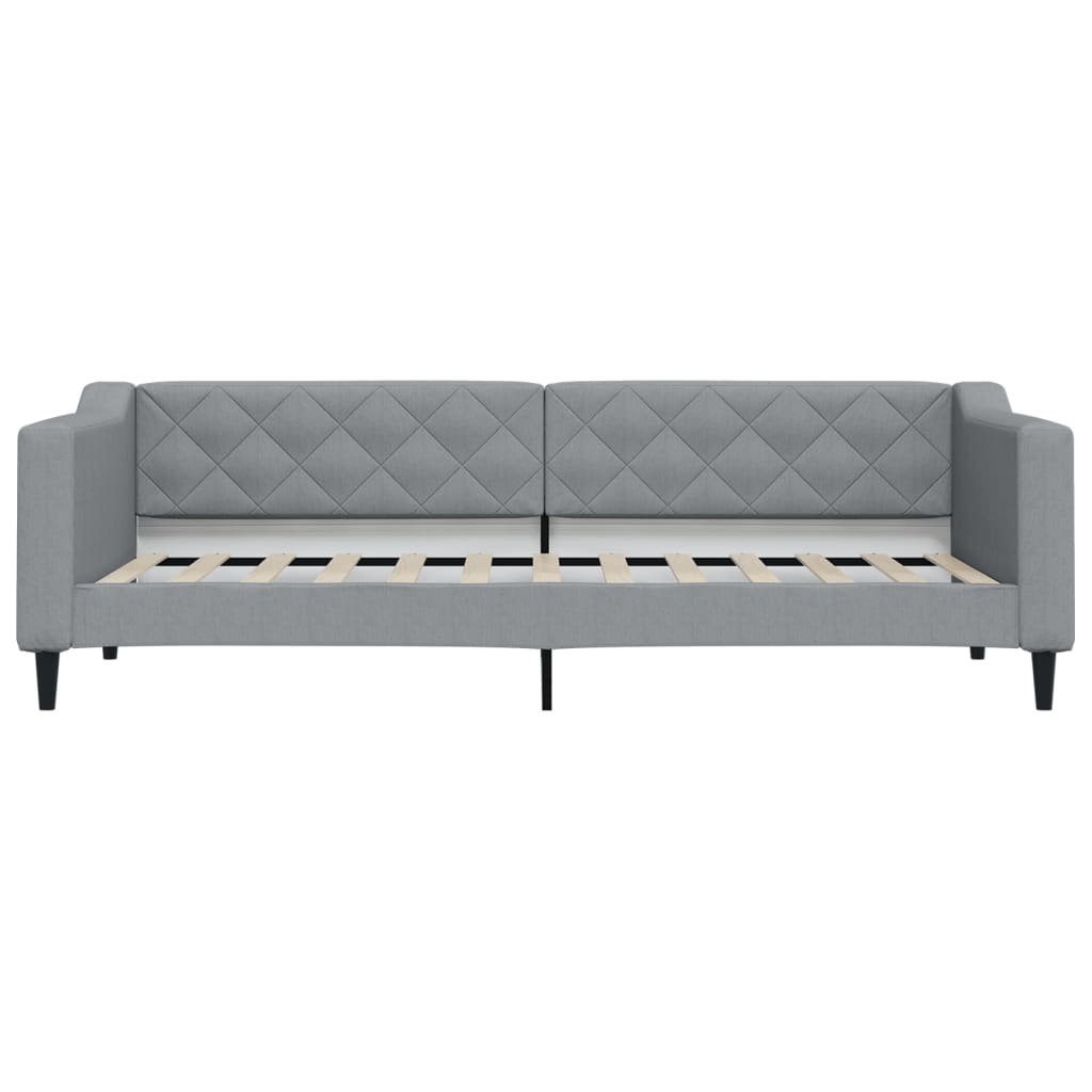 vidaXL Slaapbank 80x200 cm stof lichtgrijs afbeelding