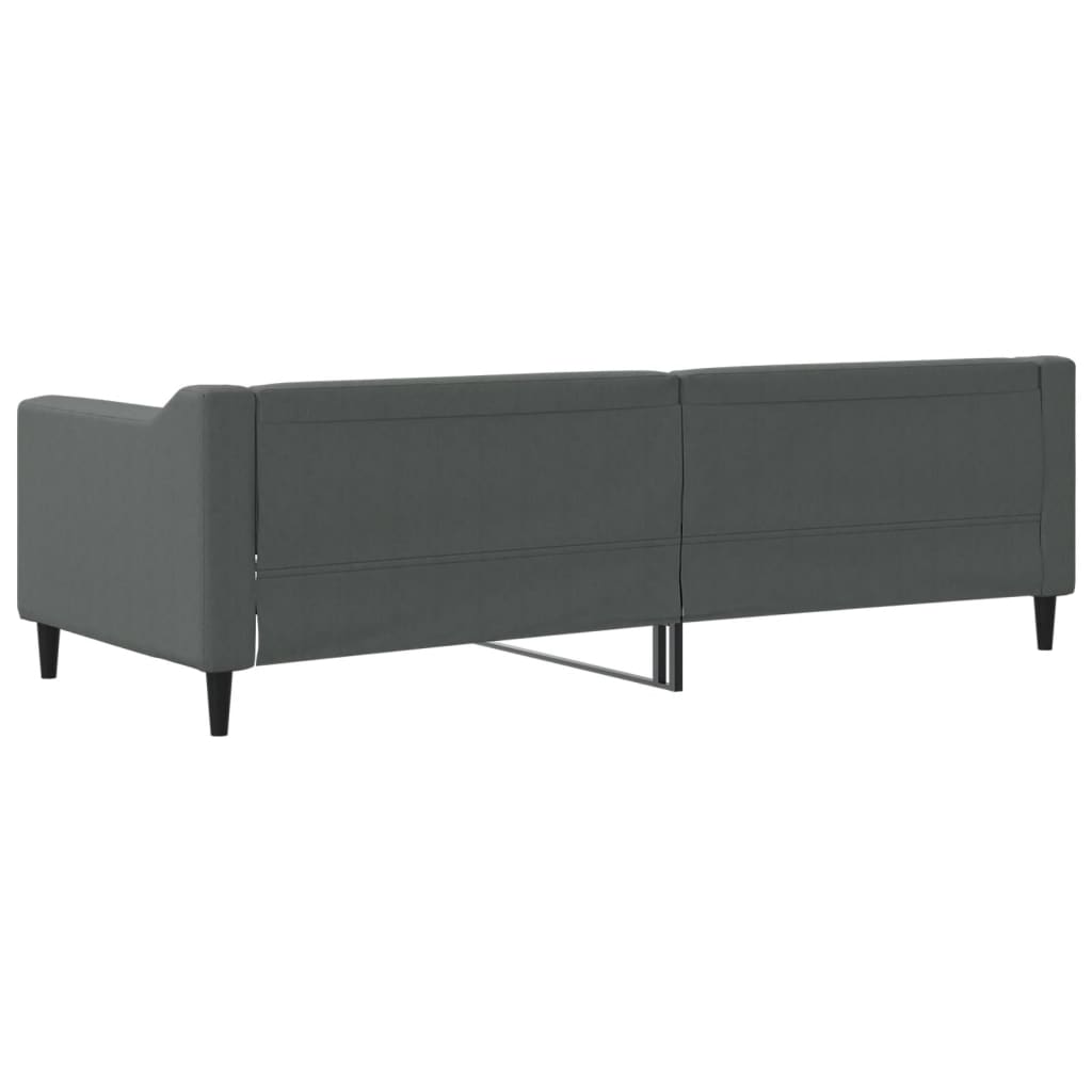 vidaXL Slaapbank 80x200 cm stof donkergrijs grijs, foto 4