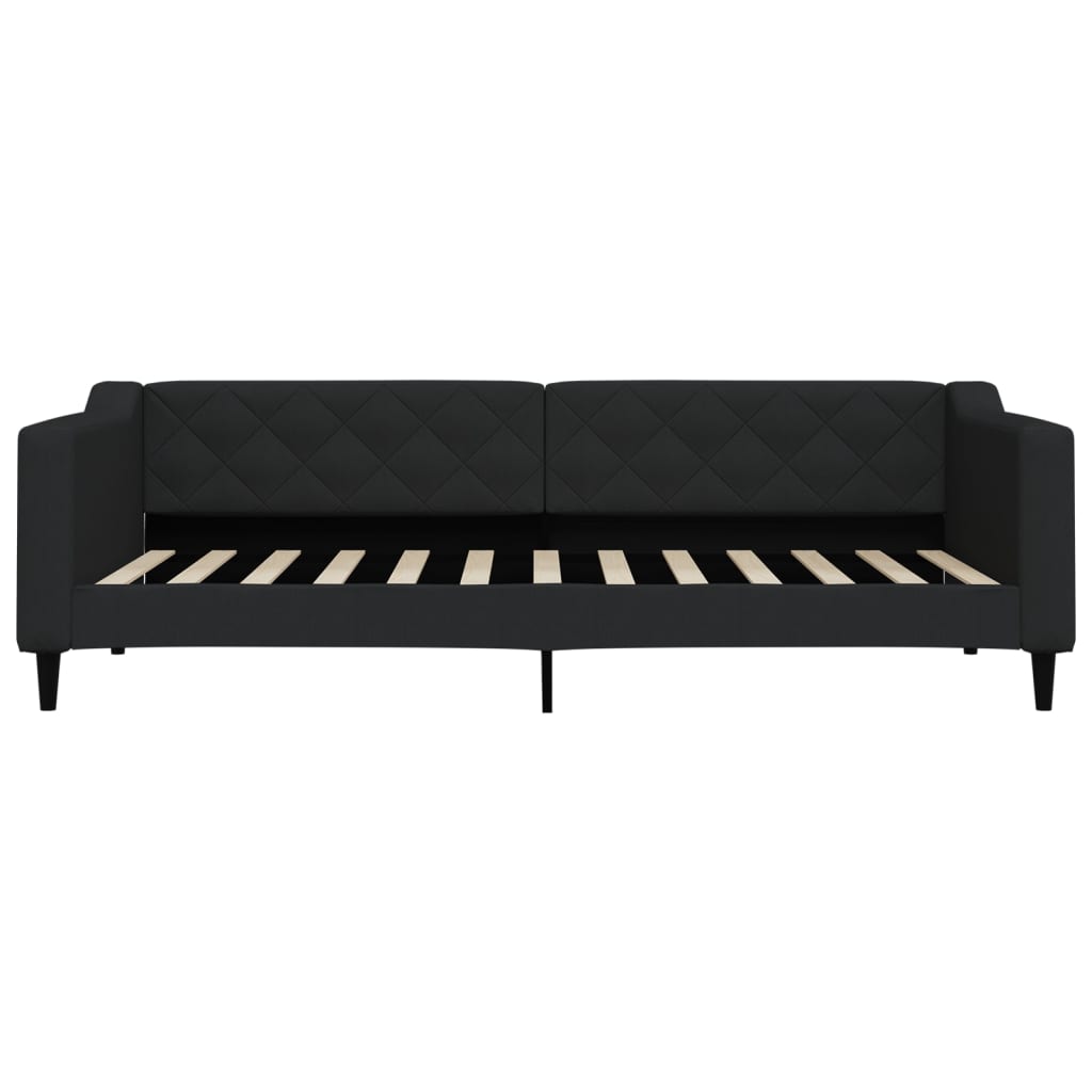 vidaXL Slaapbank 90x200 cm stof zwart afbeelding