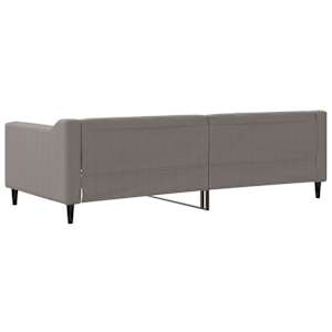 Válenda taupe 90 x 200 cm textil - obrázek 5