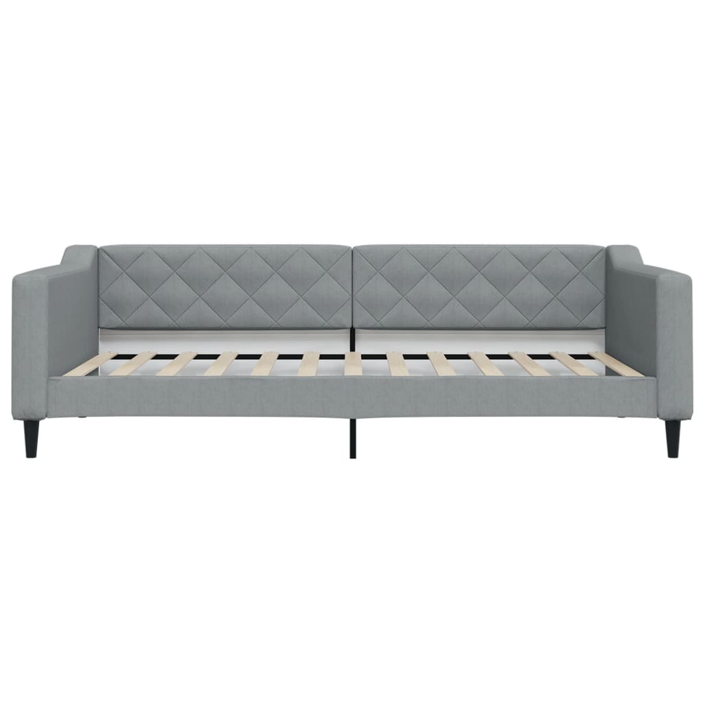 vidaXL Slaapbank 100x200 cm stof lichtgrijs afbeelding
