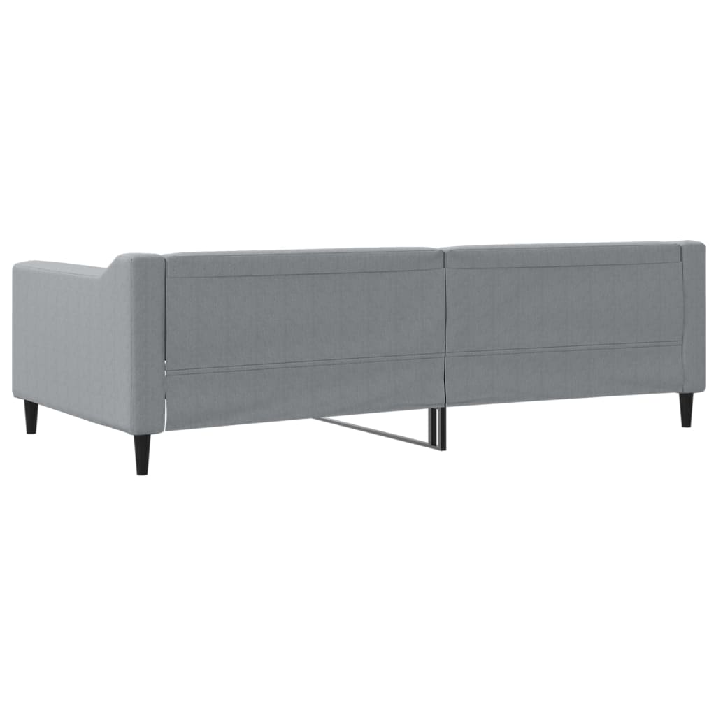 vidaXL Slaapbank 100x200 cm stof lichtgrijs grijs, foto 4
