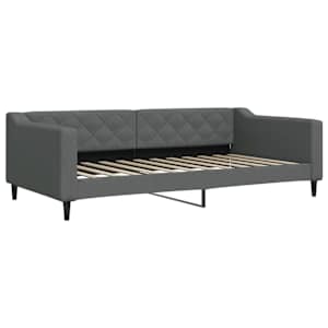 Válenda tmavě šedá 100 x 200 cm textil - obrázek 2