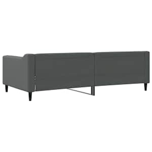 Válenda tmavě šedá 100 x 200 cm textil - obrázek 5
