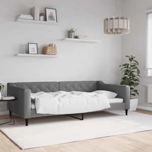 Válenda tmavě šedá 100 x 200 cm textil - obrázek 1