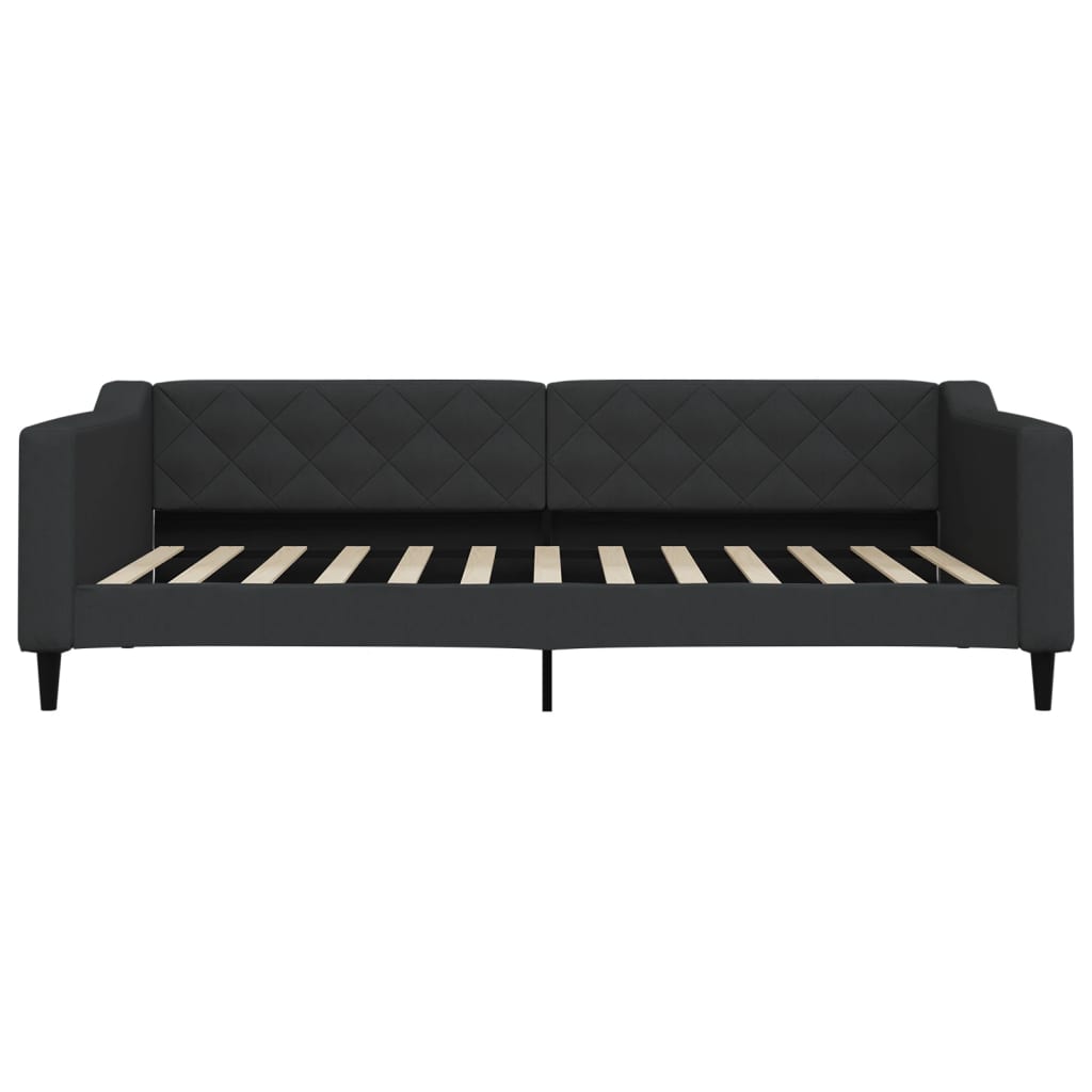vidaXL Slaapbank 100x200 cm stof zwart afbeelding