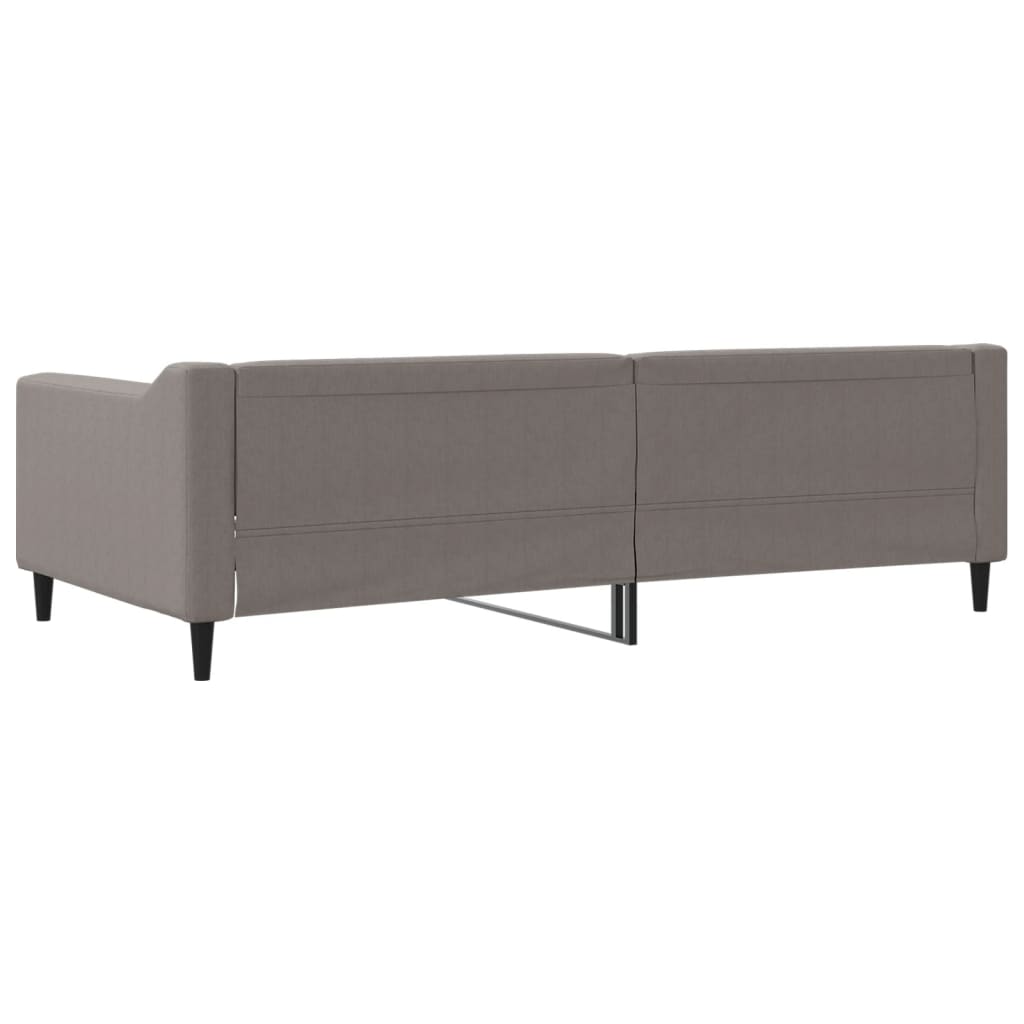 vidaXL Slaapbank 100x200 cm stof taupe, foto 4