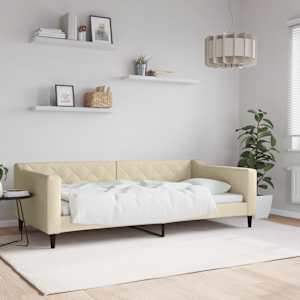 Válenda krémová 100 x 200 cm textil - obrázek 1