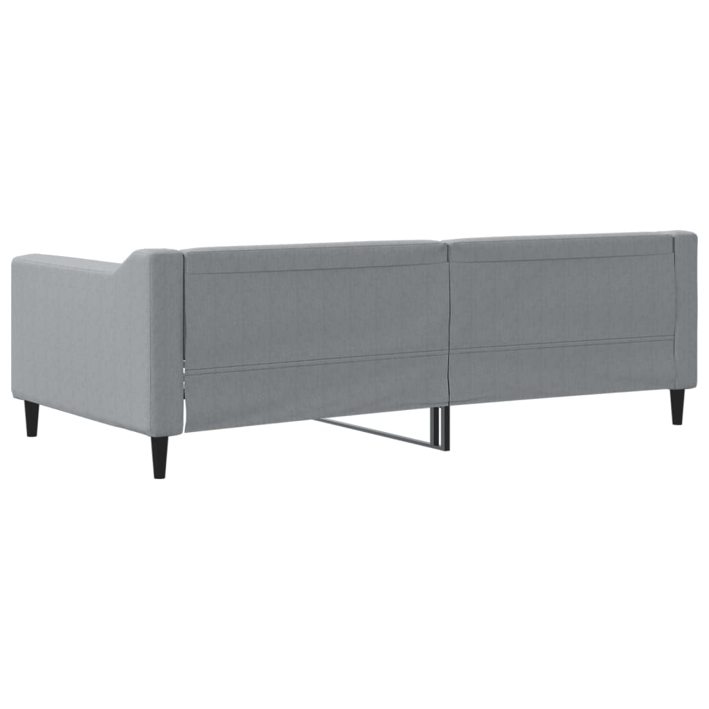 vidaXL Slaapbank 90x190 cm stof lichtgrijs grijs, foto 4