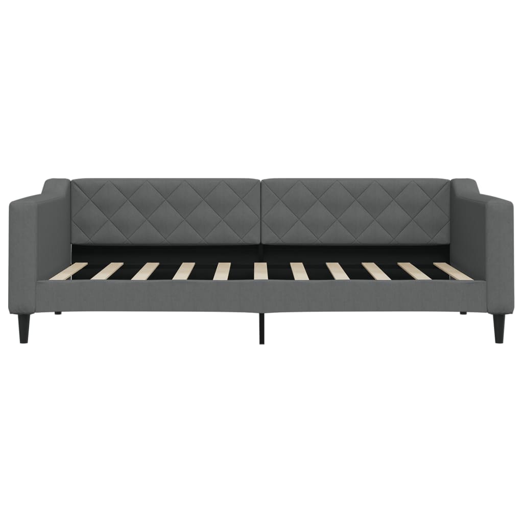 vidaXL Slaapbank 90x190 cm stof donkergrijs afbeelding