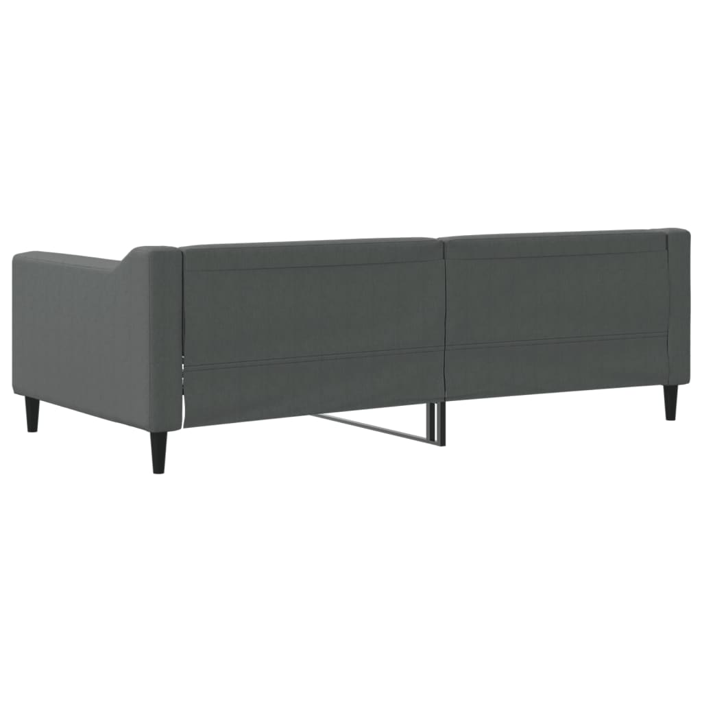vidaXL Slaapbank 90x190 cm stof donkergrijs grijs, foto 4