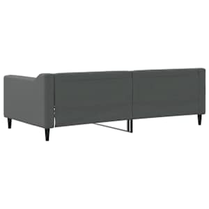 Válenda tmavě šedá 90 x 190 cm textil - obrázek 5