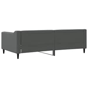 Válenda tmavě šedá 100 x 190 cm textil - obrázek 5