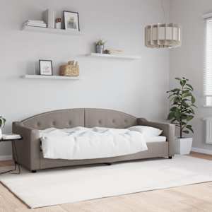 Válenda taupe 80 x 200 cm textil - obrázek 1