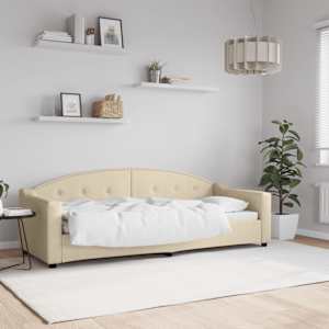 Válenda krémová 80 x 200 cm textil - obrázek 1