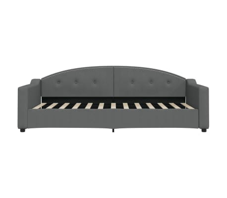 vidaXL daybed 90x200 cm stof mørkegrå