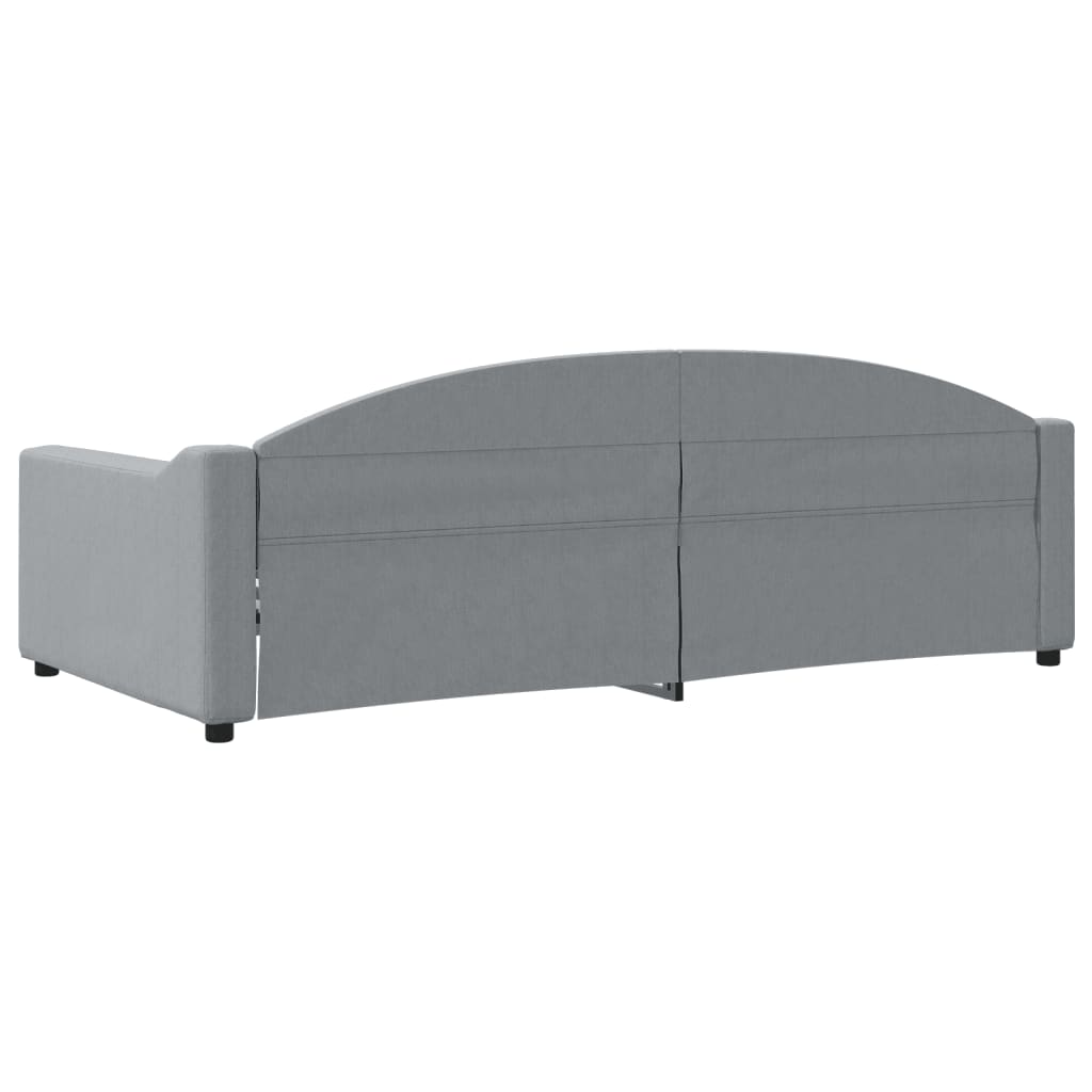 vidaXL Slaapbank 100x200 cm stof lichtgrijs grijs, foto 4