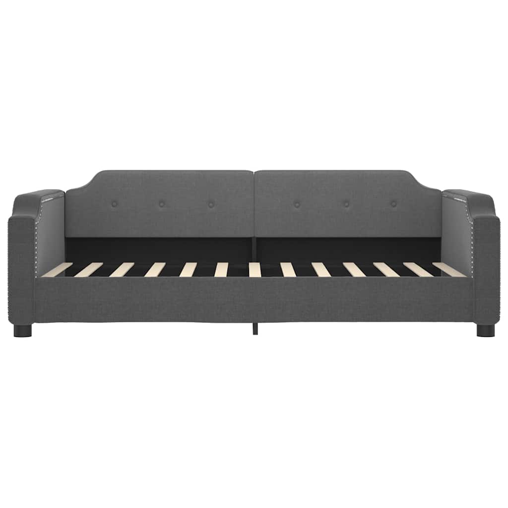 vidaXL Slaapbank 80x200 cm stof donkergrijs afbeelding