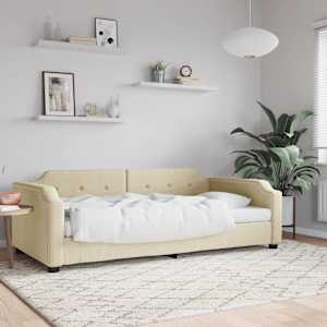 Válenda krémová 80 x 200 cm textil - obrázek 1