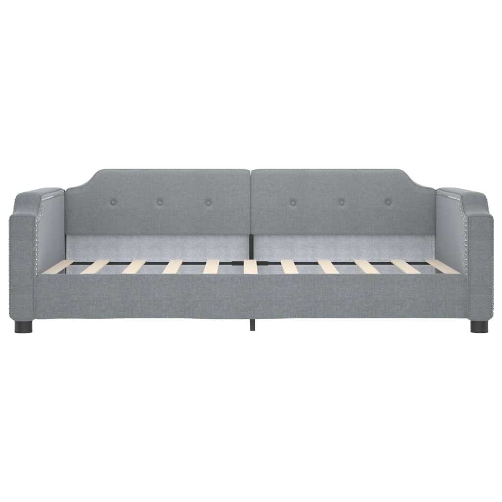 vidaXL Slaapbank 90x190 cm stof lichtgrijs afbeelding