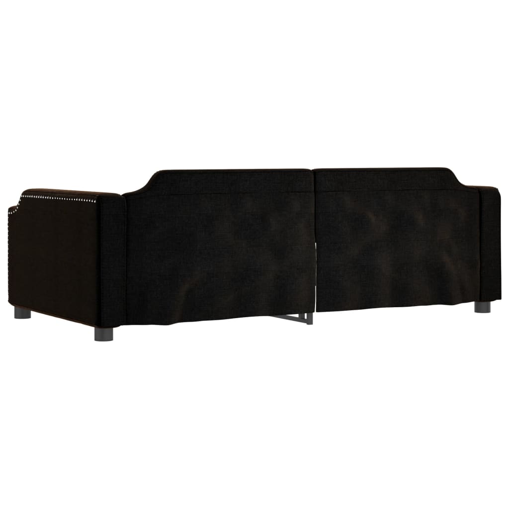 vidaXL Slaapbank 90x190 cm stof zwart, foto 4