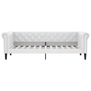 Válenda bílá 80 x 200 cm umělá kůže - obrázek 3