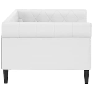 Válenda bílá 80 x 200 cm umělá kůže - obrázek 4
