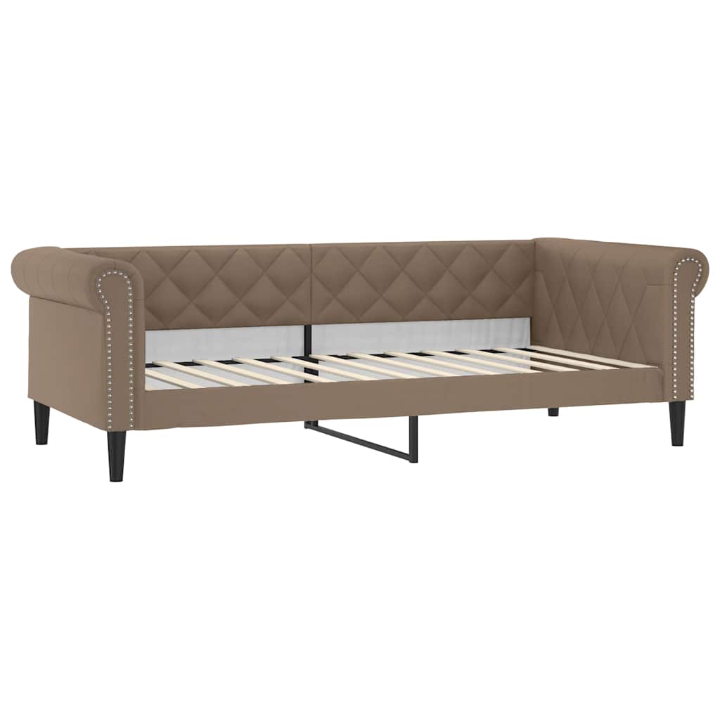 E-shop vidaXL Denná posteľ kapučínová 80x200 cm umelá koža