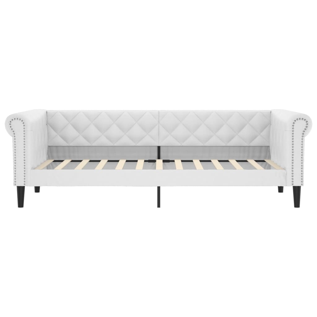 vidaXL Slaapbank 90x200 cm kunstleer wit afbeelding
