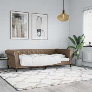 Válenda cappuccino 90 x 200 cm umělá kůže - obrázek 1