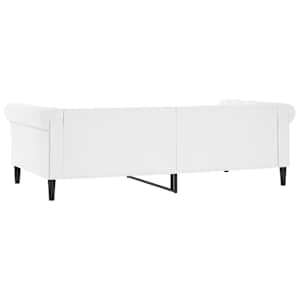 Válenda bílá 100 x 200 cm umělá kůže - obrázek 5