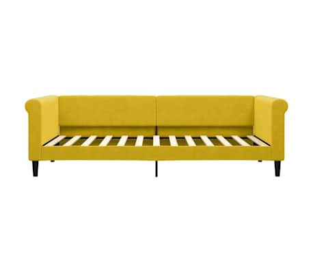 vidaXL Slaapbank 90x200 cm fluweel geel