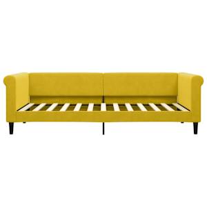vidaXL Slaapbank 90x200 cm fluweel geel