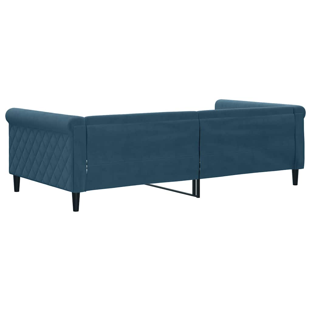vidaXL Slaapbank 100x200 cm fluweel blauw, foto 4