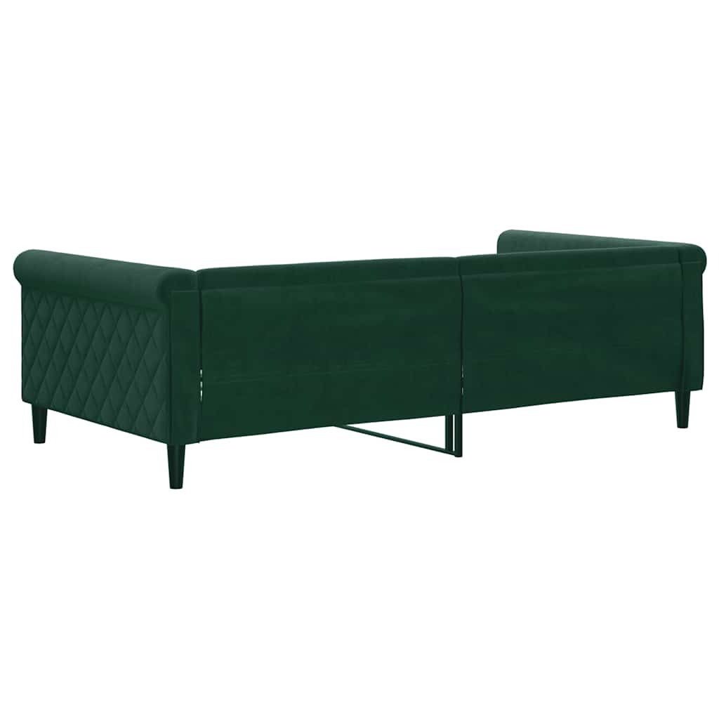 vidaXL Slaapbank 100x200 cm fluweel donkergroen groen, foto 4