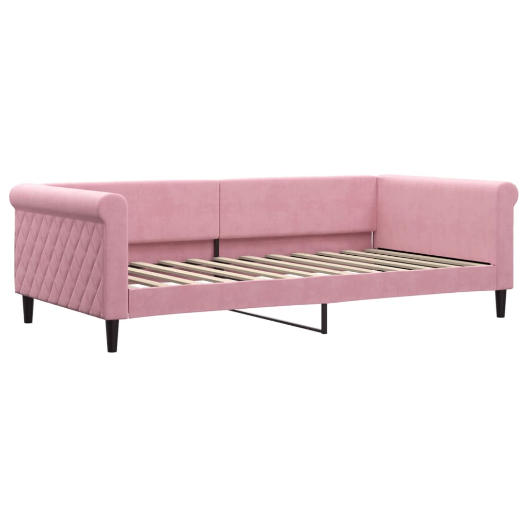 Thumbnail - vidaXL Tagesbett Rosa 100x200 cm Samt