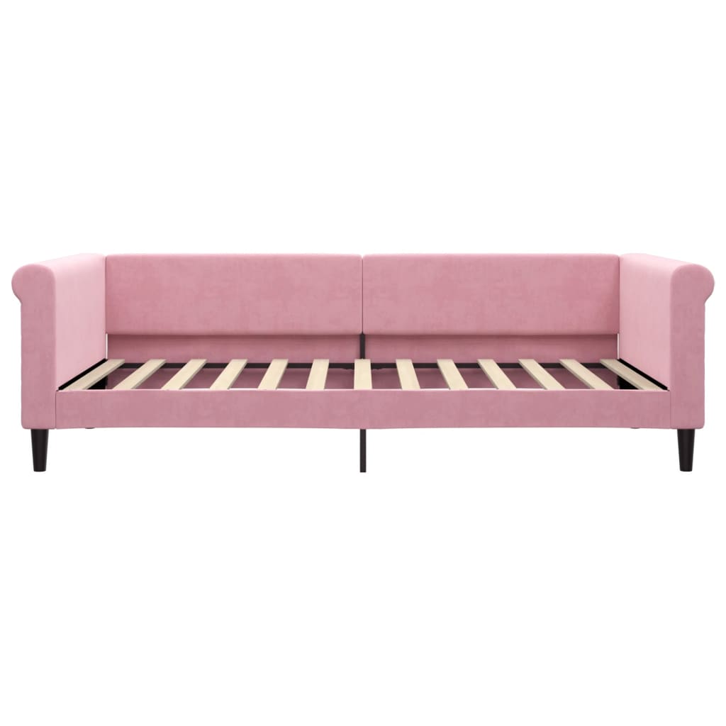 vidaXL Slaapbank 100x200 cm fluweel roze, foto 2