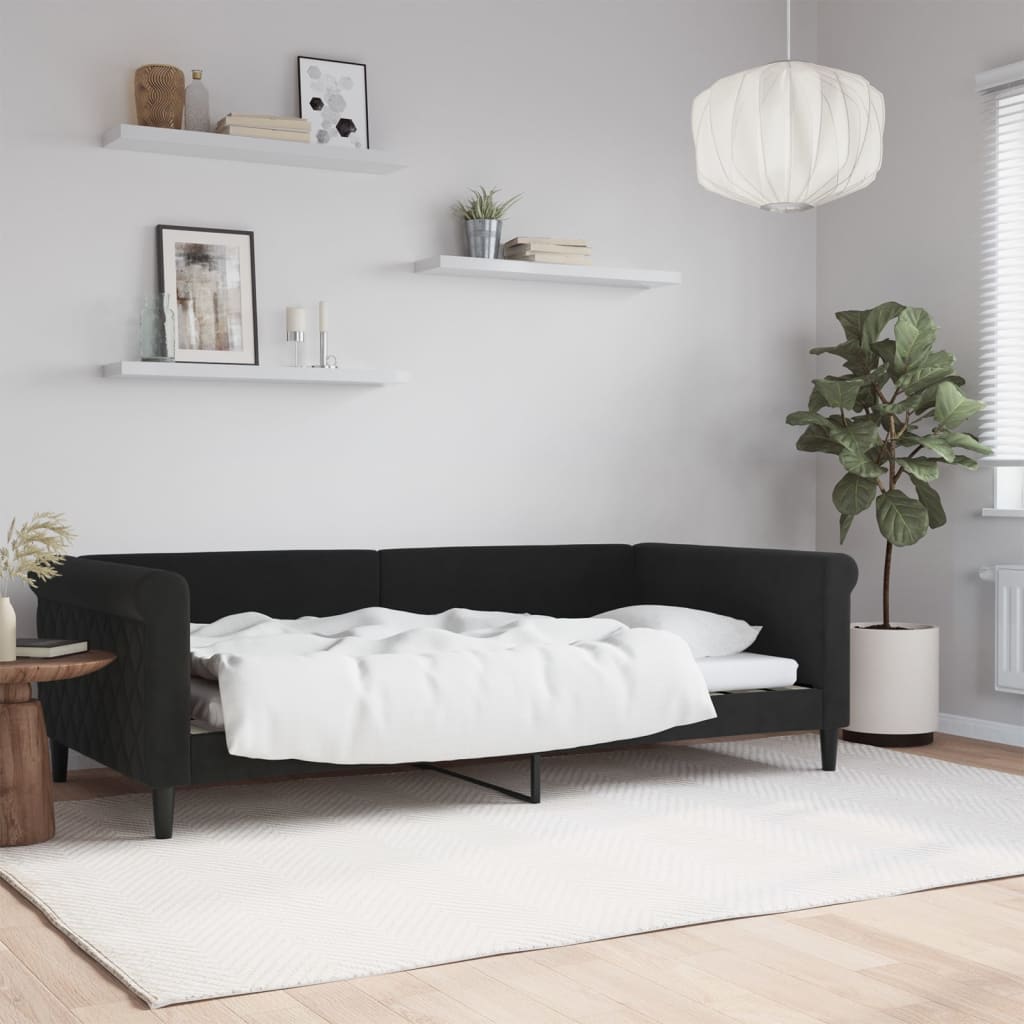 vidaXL daybed 100x200 cm velour sort