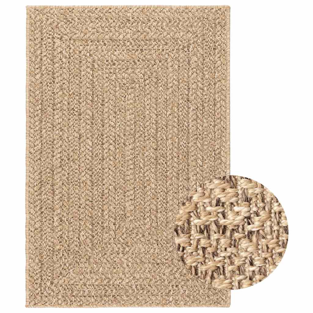 Rug Floor Carpet for Indoor and Outdoor Door Mat Kitchen Rug Jute Look vidaXL